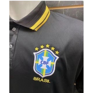 Camisa Camiseta Polo de Time Seleção Brasileira Brasil 20/21 Lançamento 2021 (2)