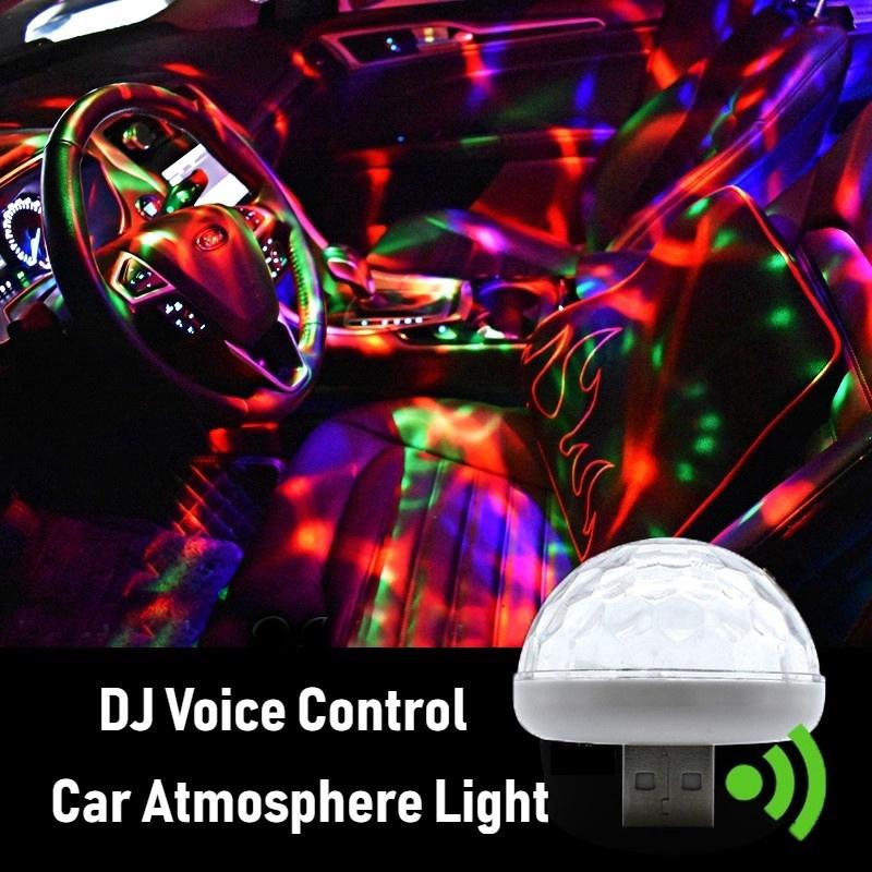 Lâmpada de Efeitos LED/RGB Colorida/USB/Portátil para Iluminação de Ambiente/Interior de Carro/Efeito de Boate/Festa (3)