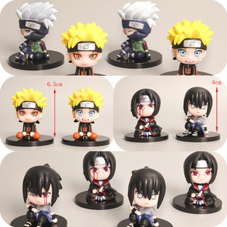 Naruto Bonecos Uchiha Sasuke Kakashi Itachi Anime Bonecas Ornamentos Decorações Maré Jogar Brinquedos hobby