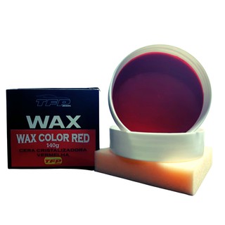 Cera Cristalizadora Automotiva de Carnaúba Wax Color Red Carro Vermelho