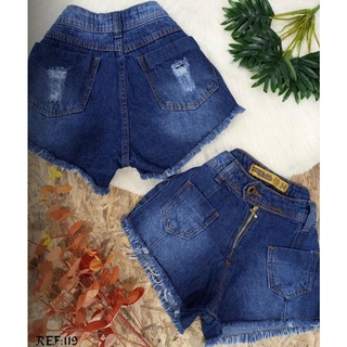 Short Jeans Feminino Luxo