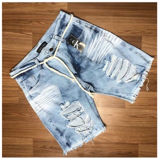 bermuda jeans masculina curta curtas corda cinto promocao varias modelos (1)