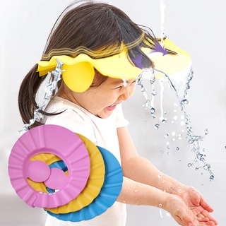 Chapéu De Banho Lava Cabeça Protetor Viseira Para Bebês e Crianças