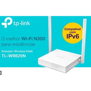 Roteador Wireless antena wifi TP-Link N 300 Mbps 3 em 1 TL-WR829N