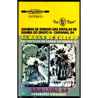 FITA K7 - SAMBAS DE ENREDO DAS ESCOLAS DE SAMBA DO GRUPO 1A - RJ 1984