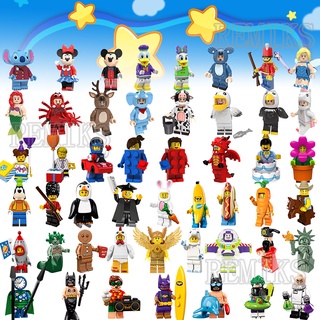 Blocos De Construção De Brinquedo Personagens Lego Minifigures Stitch Batman Mickey Mousea Minnie (1)