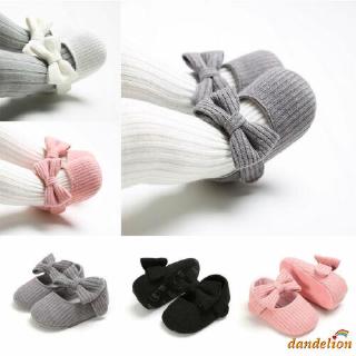 ✨ -Sapatos De Berço Sola Macia Para Criança Bebê Meninas Princesa Com Laço E Amante (4)