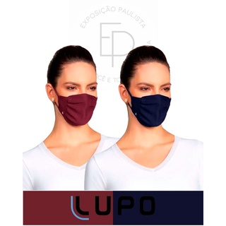Kit com 2 Máscaras de Proteção Lupo Virus-Bac OFF - Adulto