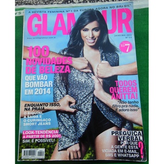 Revista Glamour nº 22 Anitta Carol Castro - Janeiro 2014