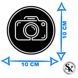 Adesivo Circular Camera Fotografia Fotografo 10cm x 10cm