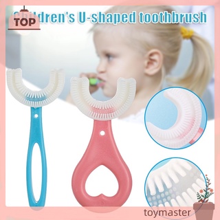 Escova De Dentes De Silicone Flexível Em Formato De U 360o Para Limpeza Dos Dentes Oral Para Crianças