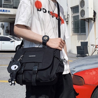 Big Capacity Ulzzang Korean Fashion Nylon Men Sling Bag Shoulder Bag Crossbody Bag Messager Bag for Men Birthday Gift