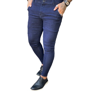 Calça Alfaiataria Codi Jeans Azul Escura Masculina Skinny