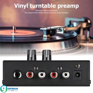 😍Pré-amplificador PP500 Phono com controle de volume e nível de toca-discos de vinil LP / Desempenho de áudio ultrabaixo GETTHIN