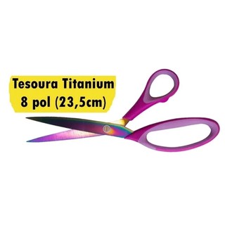 Tesoura Costura Titânio Titanium Uso Geral 8,5 Polegadas Não Perde O Corte (3)
