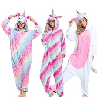 Galaxy Kigurumi Onesie Adult Animal Unicorn Pajamas Suit Warm Soft Sleepwear Onepiece Winter Jumpsuit Sleeping Clothes
