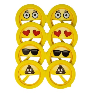 Óculos Emoji Feliz Triste Cocozinho Apaixonado. 1Un. Envio de Forma Aleatória.
