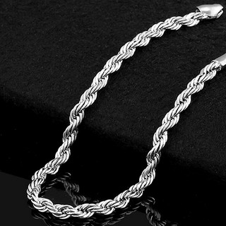 Pulseira Prata Esterlina 925 E Fecho - Jóias Femininas Festa | Women's 925 Sterling Silver Twist Bangle Cuff Charm Bracelet Clasp Party Jewelry (2)