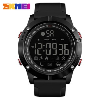 SKMEI 1425 Smart Watch Analog Digital Pedometer Calorie Fitness Tracker Watch Fashion Casual Sports Wristwatch 3ATM Wate