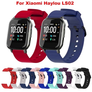 20mm Pulseira Para Xiaomi Haylou LS02 Smartwatch De Silicone Alça De Pulso COLMI P8 Plus