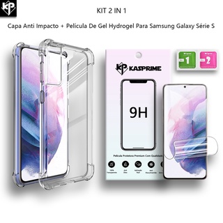 Capa Case Capinha Anti Impacto + Película De Gel Silicone Hydrogel Para Samsung Galaxy Série S (1)