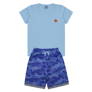 Conjunto Infantil Menino Roupa de Criança masculino Bermuda e Camiseta Atacado Barato L21 (4)