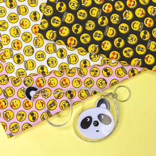Tecido Tricoline Estampa Emojis 100% Algodão 50 cm x 1.50 metro - Patchwork / Artesanato