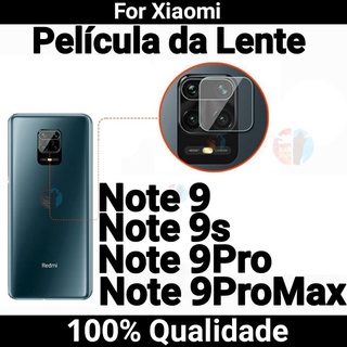 Película Protetora vidro Para Câmara Traseira Xiaomi Redmi Note 9 / Note 9s / Note 9 pro Max - Pelicula para câmera