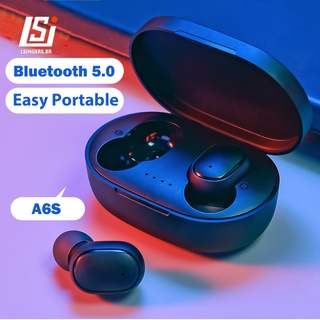 A6S Tws 5.0 Airdots Fone De Ouvido Sem Fio Bluetooth Para Xiaomi Redmi