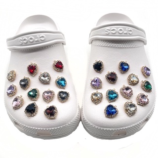 Pedras Preciosas De Cristal Elegante Joalheria Buraco Sapatos Acessórios Sapato Fivela Sapato Flor Crocs Jibbitz