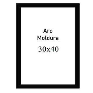 Aro de Moldura para Quadro Decorativo 30x40cm (Sem Eucatex e Vidro)