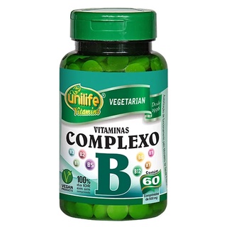 Vitaminas do Complexo B 60 Comprimidos 500mg Unilife (1)