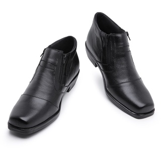 Botinha Social Masculina Sapato Bota de Cano Curto de Couro Legítimo Leve Confortável (9)