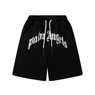 21/SS Palm Letter Printed Sports and leisure Mens Womens Black Shorts