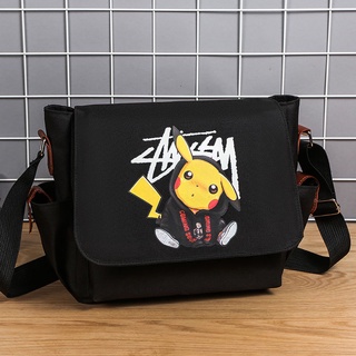 Pikachu shoulder anime bag Outdoor satchel (9)