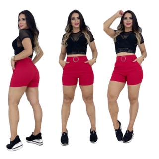 bermuda box feminina com cinto shorts (6)
