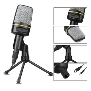 Microfone Sf-920 Condensador Omnidirecional De Mesa + Tripé Com Nf