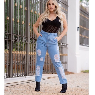 Calça Jeans feminina com lycra Mom e Skinny em varios modelos com e sem elastano