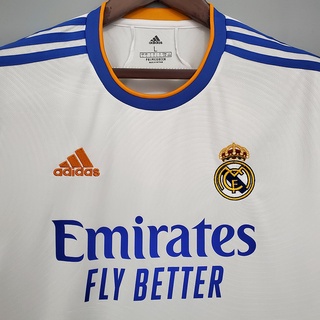 Real Madrid 2021/22 Camisa Esportiva Masculina Branca (9)