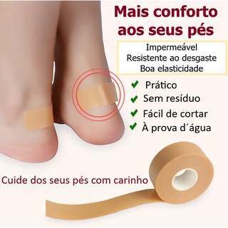 Bandagem Adesiva Rolo Gel de Silicone Protetor De Calcanhar Dedos Pés Palmilhas 4,5m