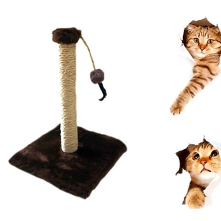 Arranhador Para Gato Poste Grande 40 Cm Altura Com Brinquedo Bolinha Pompom (2)