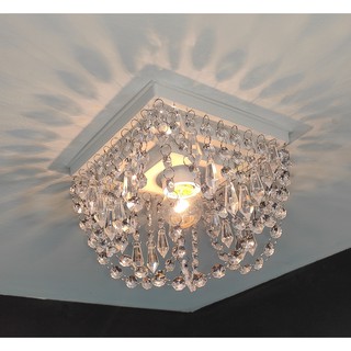 Lustre Plafon Luminária De Cristal Acrílico Decoração Sala Hall Quarto Banheiro Envio Rápido (4)
