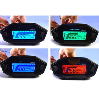 Nova Vida Motocicleta Universal LCD Odômetro Velocímetro Digital Tachômetro 150mm (1)