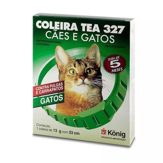 Coleira Tea 327 Para Gatos - 13g Com 33 Cm