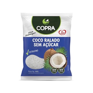Coco Ralado Fino Puro Sem Açúcar 100g - Copra