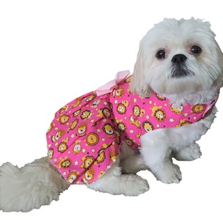 Vestido Pet - Vestido para cachorros - Estampa Leãozinho (1)