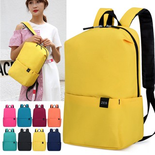 Bolsa Mochila colorida pequena mochila escolar leve masculina e feminina