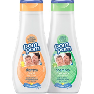 Shampoo Infantil Pom Pom - Suave/Camomila - 200ml bebê