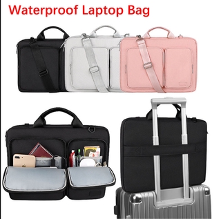 Waterproof Laptop Notebook Shoulder Bag Portable Business Handbag Computer Protective Case Waterproof 13.3 14 15.6 inch
