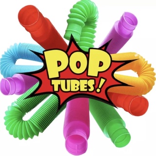 Colorido Pop Tubes Anti Stress Figet Toys Brinquedo